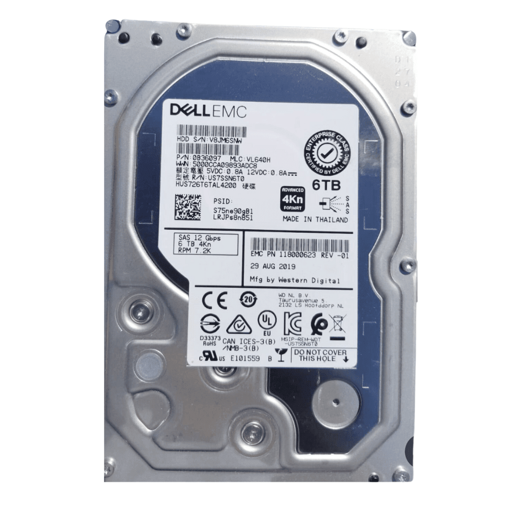 Dell 6TB 7.2K 3.5 inch SAS Hard Drive Dell 6TB 7.2K 3.5 inch SAS Hard Drive