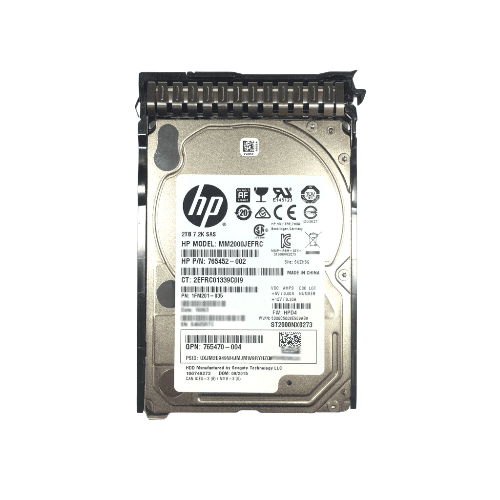 HP-765452-002 2tb 7.2K SAS