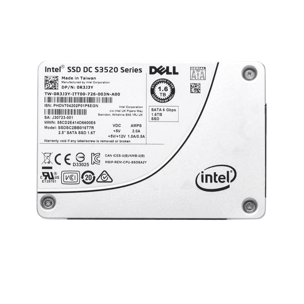 SSD DC S3520 Series 1.6TB Model SSDSC2BB016T7